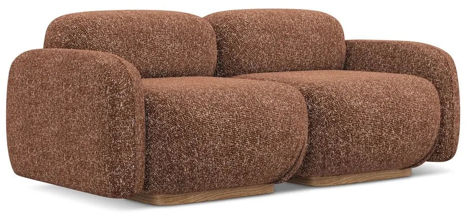 Оранжев/кафяв модулен диван 190 cm Ailani – Makamii