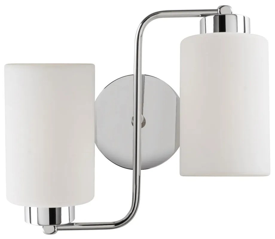 Бяла и сребърна стенна лампа Balcova – Opviq lights