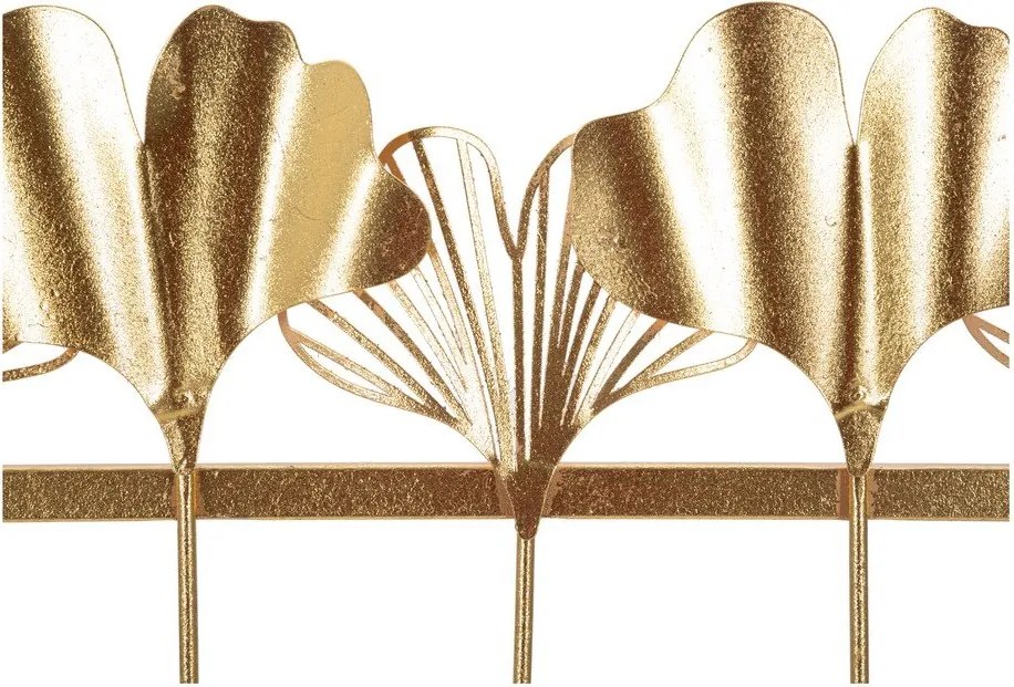 Метална закачалка за стена в златист цвят Leaves - Mauro Ferretti