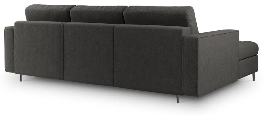 Тъмно сив ъглов разтегателен диван , ляв ъгъл Santo - Milo Casa