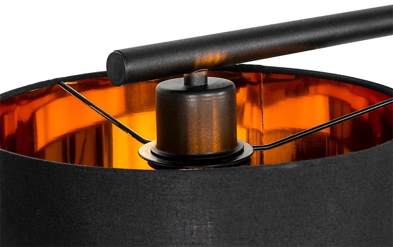 Модерна висяща лампа черна със злато 125 см 3-светлина - VT 3