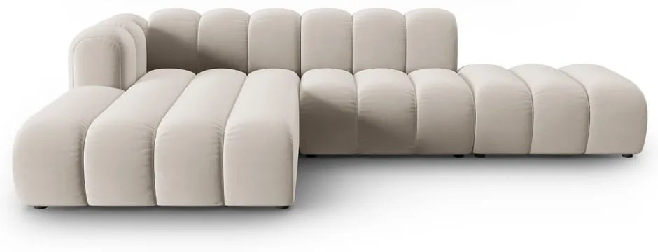 Бежов ъглов диван (ляв ъгъл) Lupine – Micadoni Home