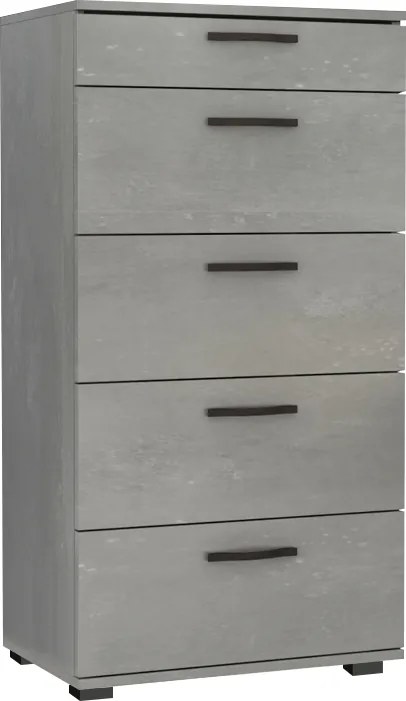 Конзола Bono от меламин в бял - сепет дъб цвят 150x45x74.6см.