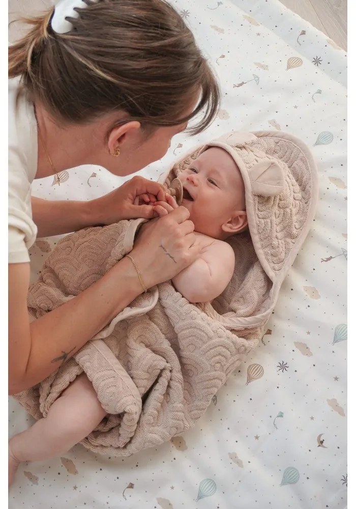 Бебешко одеяло от органичен памук в цвят слонова кост 90x120 cm Dreamland – Cam Cam Copenhagen