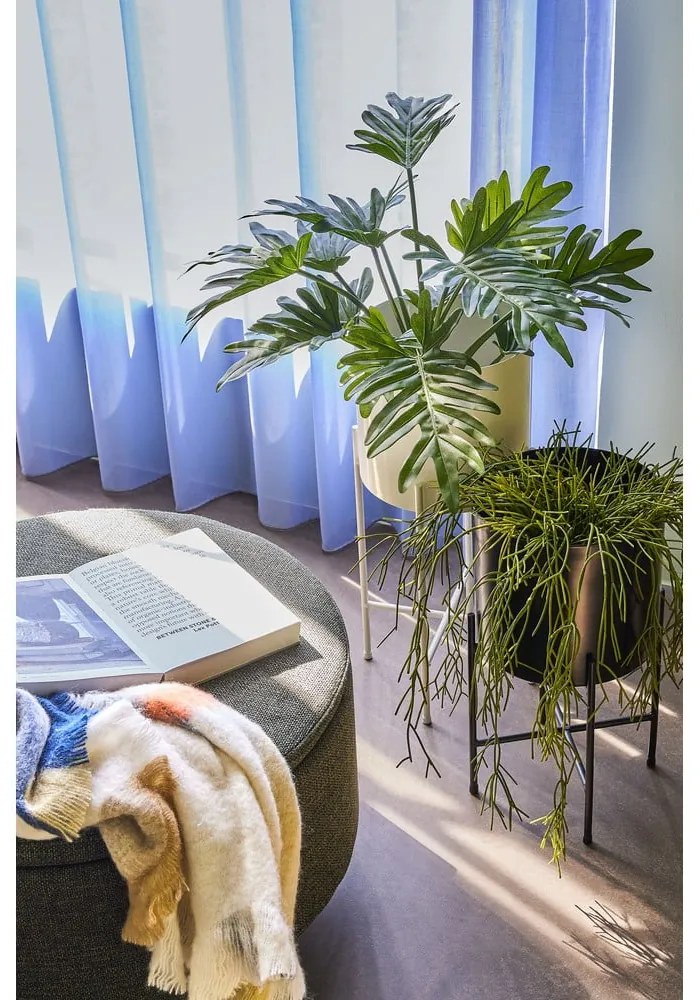 Комплект от 2 бели железни саксии на пиедестали Haggo Airy - Hübsch