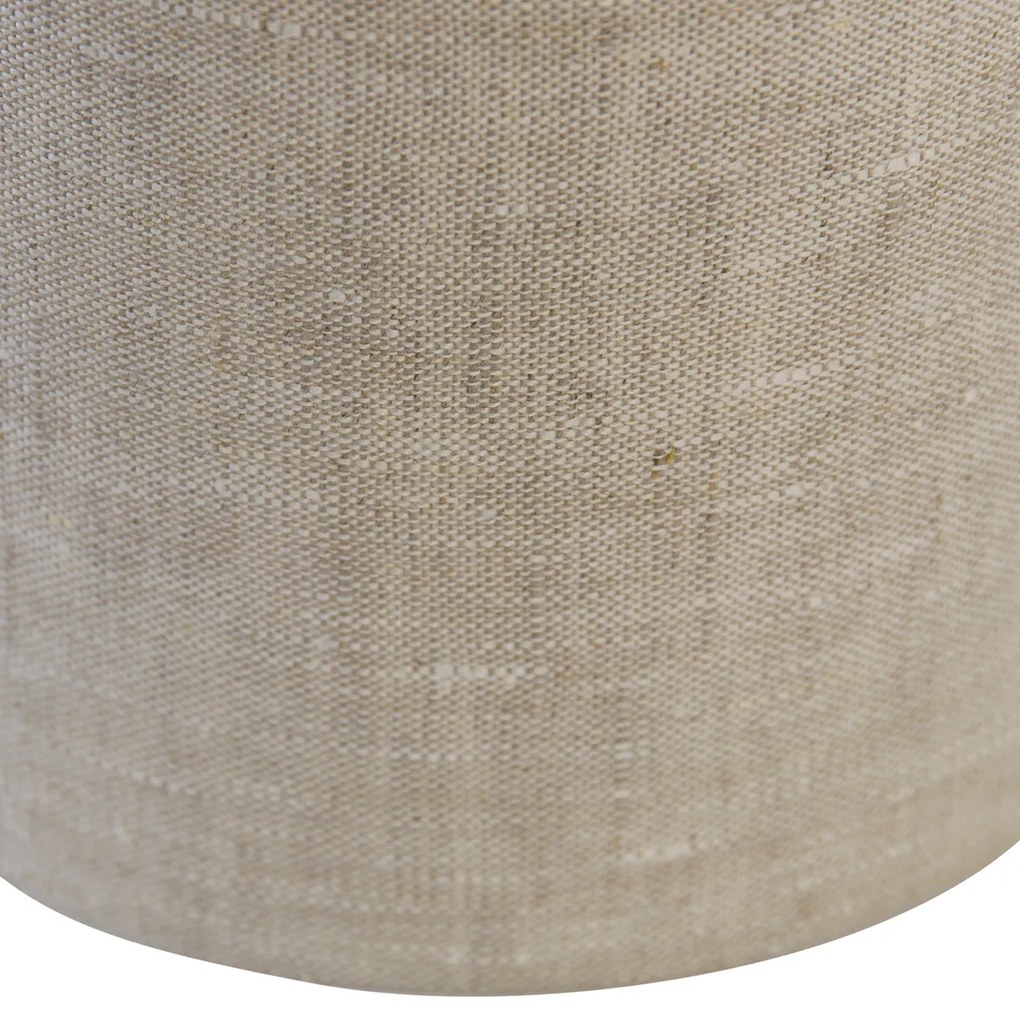 Текстилен абажур светлосив кръгъл 18/18/14