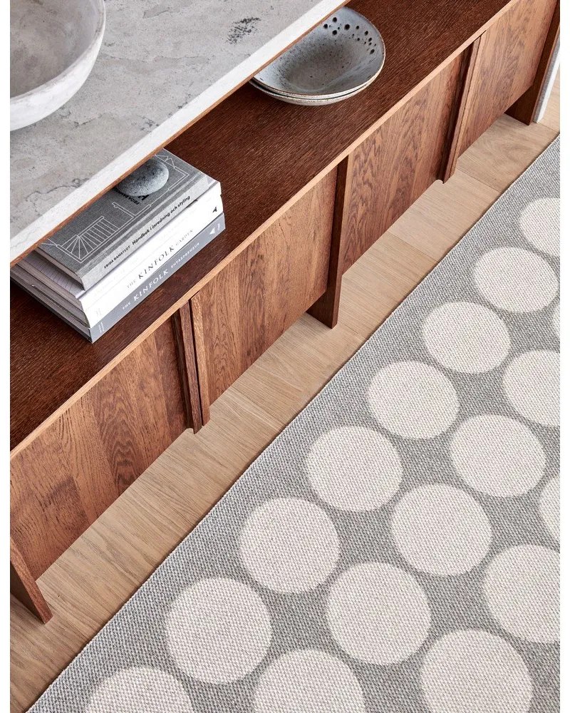 Бежова и кремава пътека за открито и закрито 70x240 cm Hugo Linen Vanilla – Pappelina