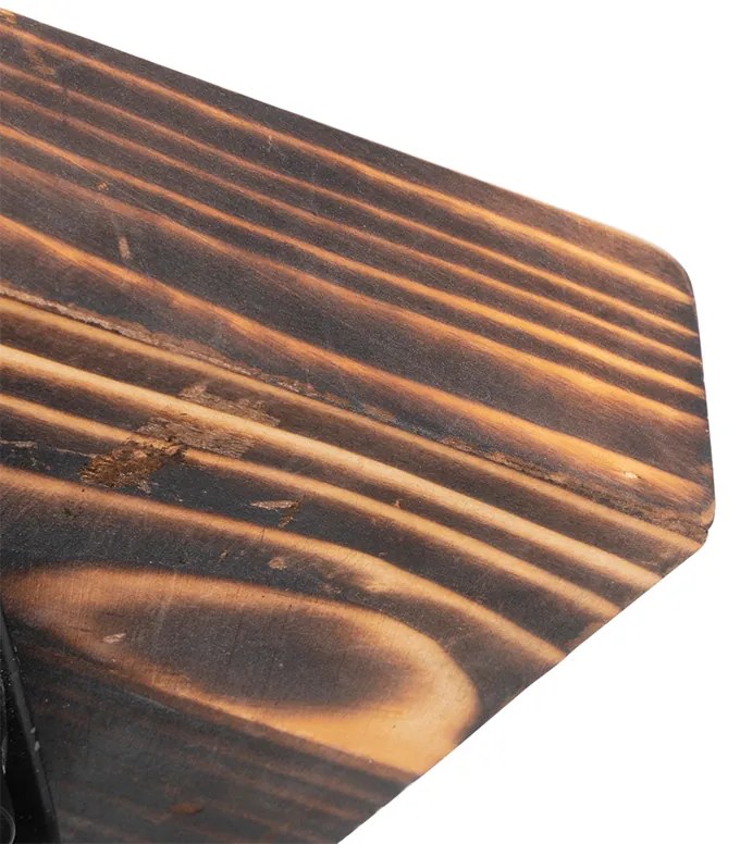 Индустриален таванен прожектор дърво с бетон - Creto