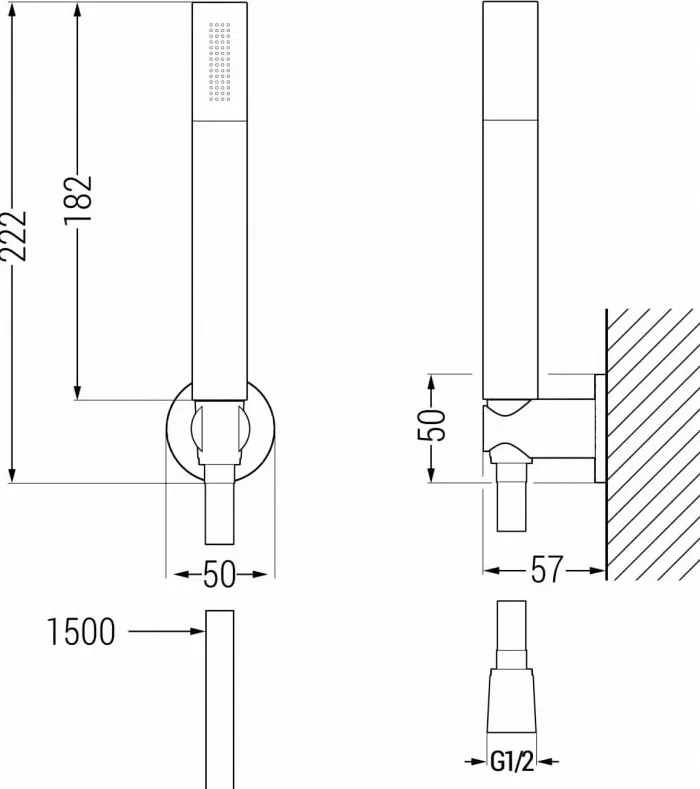 Mexen R-70 точков душ комплект, златен - 785705051-50