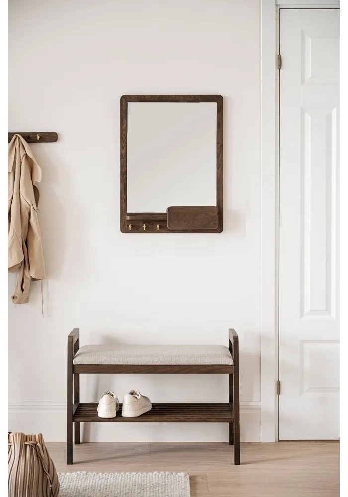 Огледало с дървена рамка 45x10 cm Inverness - Rowico