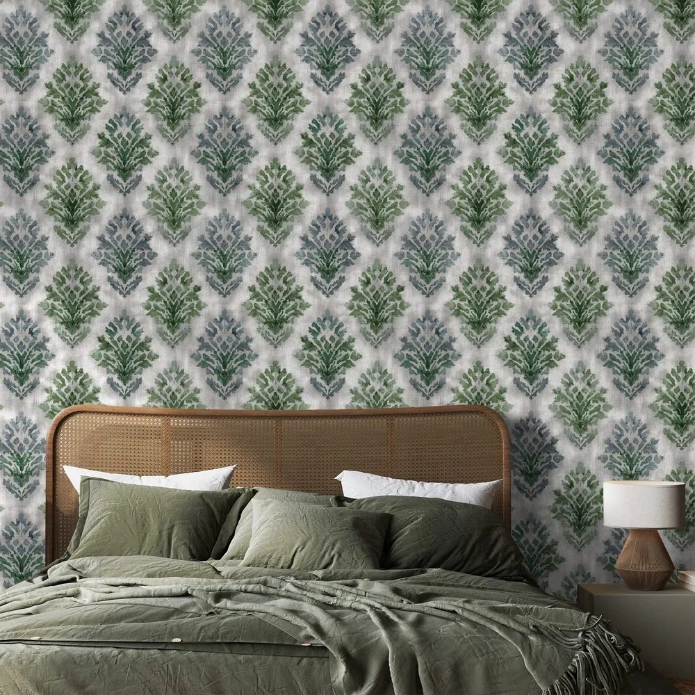 Фототапет – Зелени винтидж орнаменти