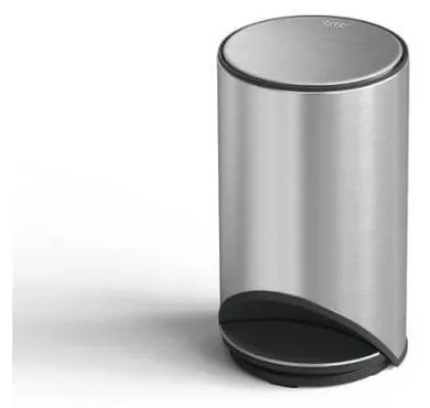 Кошче за боклук с педал от неръждаема стомана в блестящо сребрист цвят 10 l Arc – Joseph Joseph