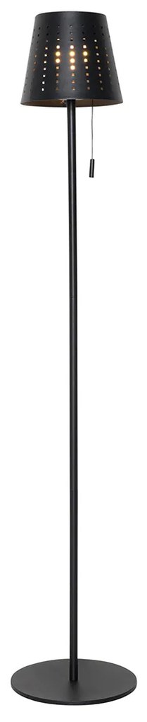 Външна подова лампа черна с LED 3-степенна димираща на слънчева енергия - Ferre