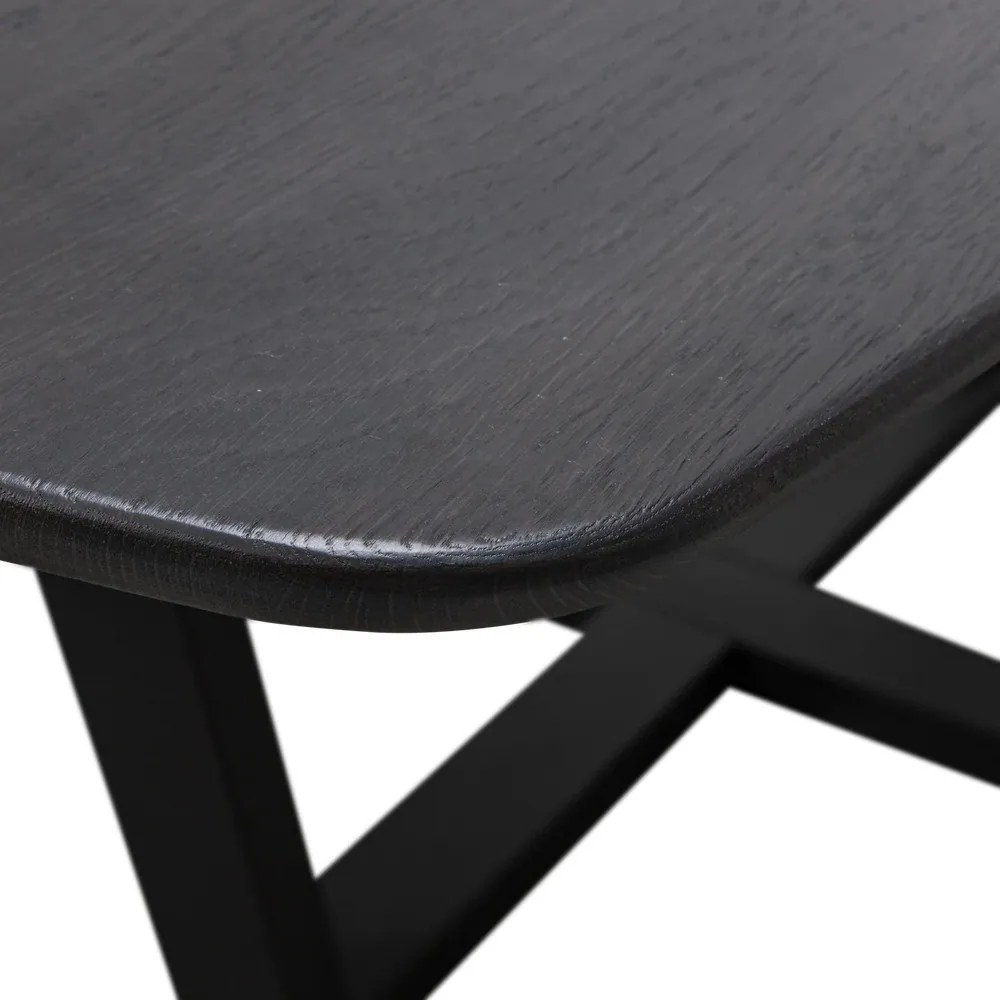 Трапезна маса с дъбова дървена плоскост 100x220 cm Tablo – WOOOD
