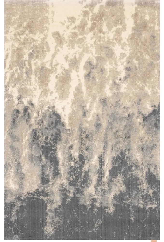 Сивo-бежов вълнен килим 133x190 cm Niagara graphite – Agnella