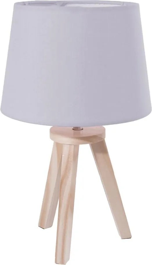 Atmosphera - Настолна лампа TRIPOD 1xE14/40W/230V борова/сива