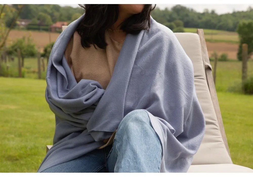 Синьо одеяло от флийс 130x160 cm Riso – Tiseco Home Studio