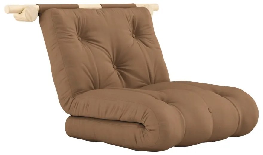 Кафяво кресло Hooked – Karup Design