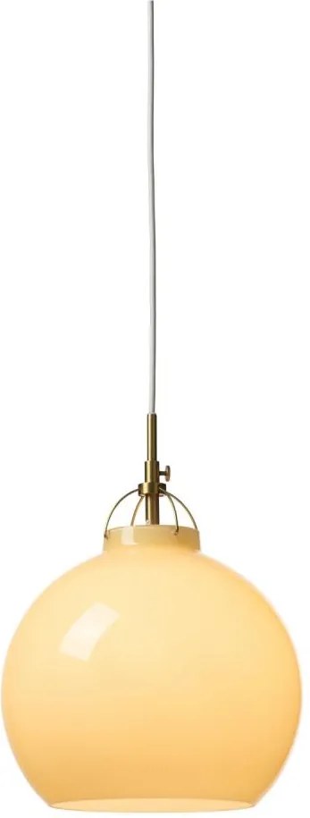 Halo Design 748006 - Подвесен полилей на кабел TOSCANA 1xE27/40W/230V Ø 27 см бежово/месинг