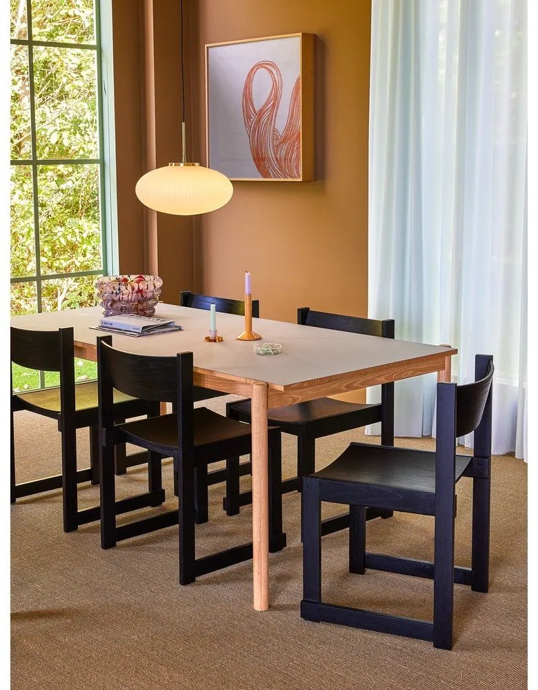 Трапезна маса от масивен дъб 107x190 cm Oblique – Hübsch