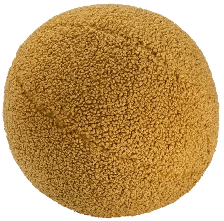 Кафява детска възглавница за диван от букле Ball – Wigiwama