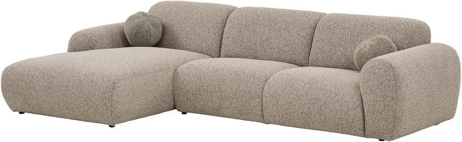 Сиво-бежов ъглов диван (ляв ъгъл) Clyde – House Nordic