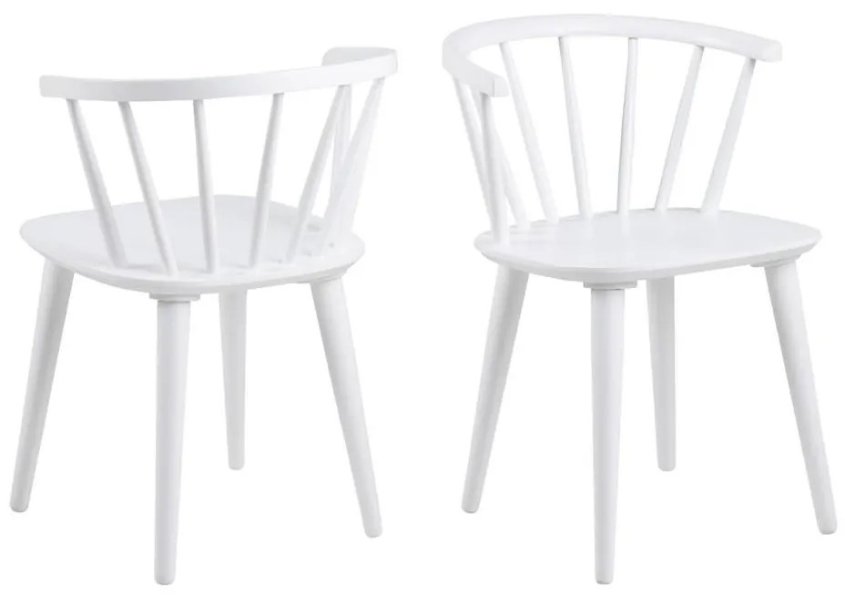 Трапезен стол RUBY, 1 бр., бял