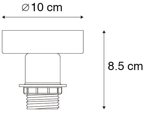 Модерна таванна лампа стомана без абажур - Combi