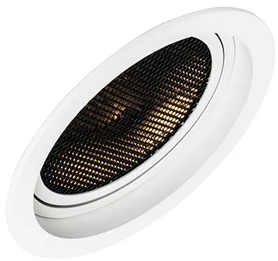 Комплект от 6 модерни вградени спота бели регулируеми - Coop 111 Honey