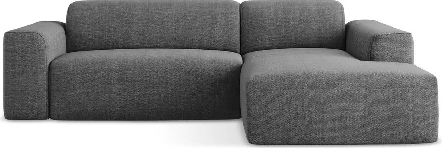 Сив ъглов диван (десен ъгъл) Keli – Makamii