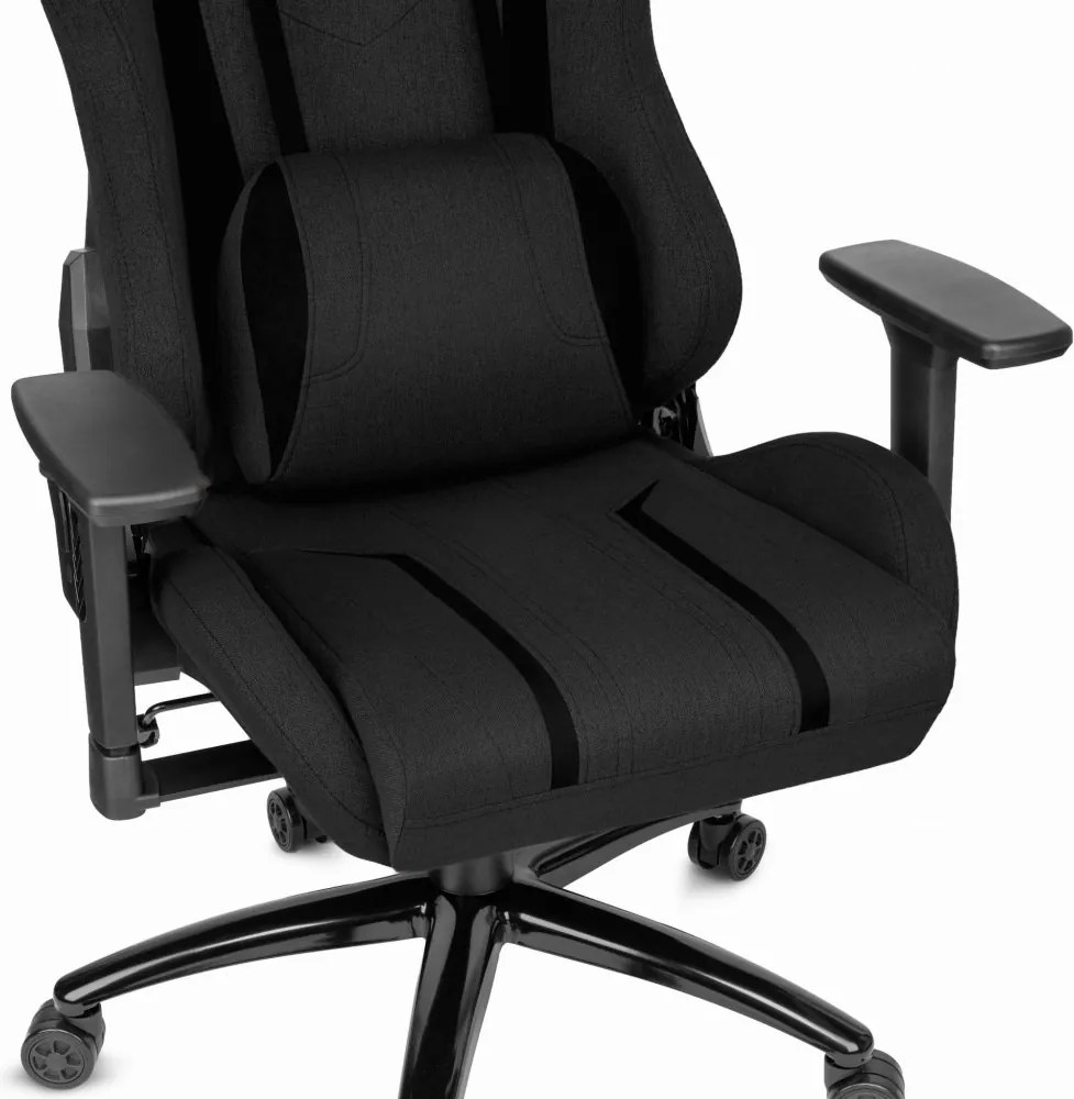 Ергономичен геймърски стол HC-1013 - черно покритие от висококачествен плат