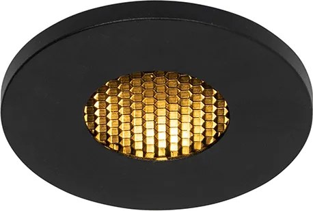 Модерен вграден прожектор черен IP54 - Shed Honey