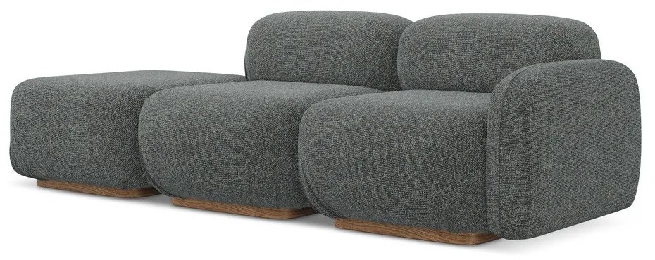 Сив модулна лежанка (десен ъгъл) Ailani – Makamii