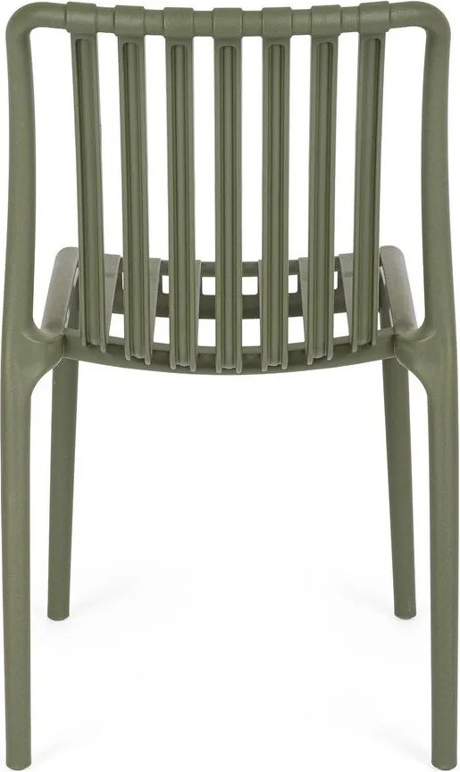 Зелен пластмасов градински стол Billie – Bizzotto