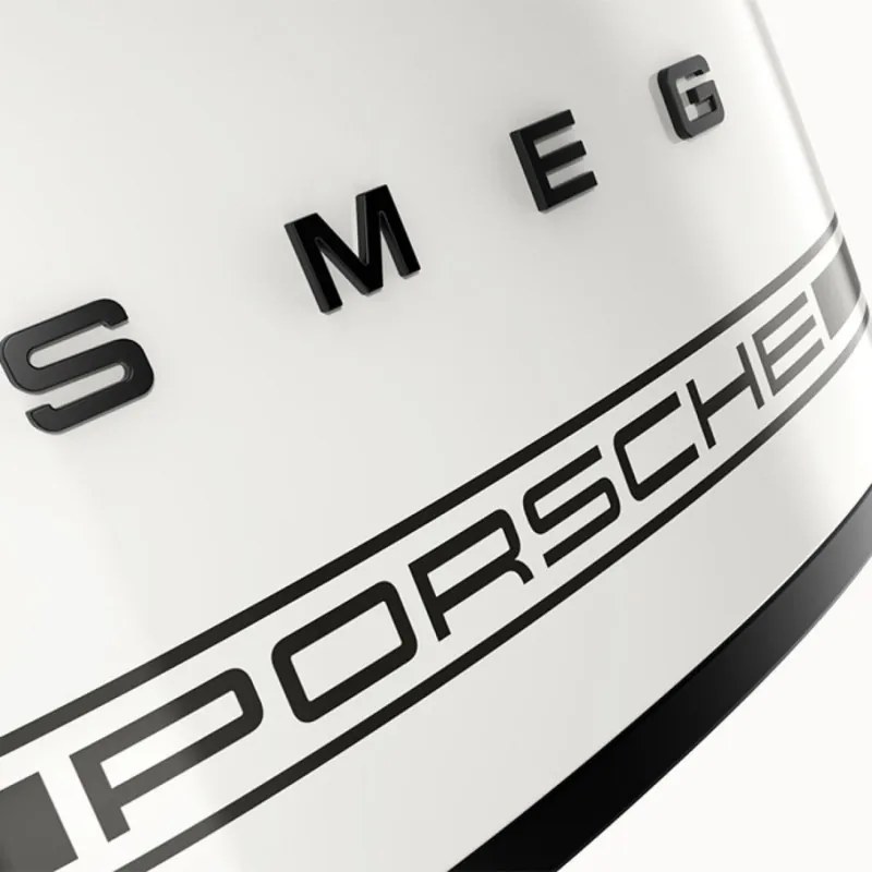 Тостер за хляб SMEG 50's Style Porsche TSF01PCWEU, 950W, 2 филии, 6 нива, Тавичка за трохи, Вграден кабел, Неръждаема стомана, Бял