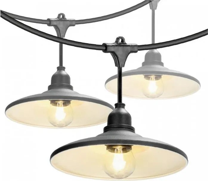 Външен декоративен гирлянд CRETE 20xE27/230V 25m IP44