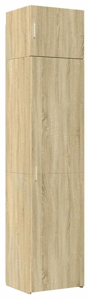 3281303 vidaXL Тесен шкаф, сонома дъб, 50x42,5x225 см, инженерно дърво