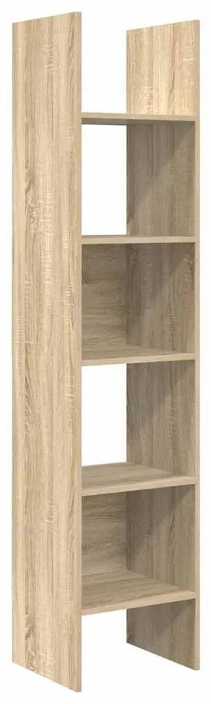 803401 vidaXL Библиотека, дъб сонома, 40x35x180 см, инженерно дърво