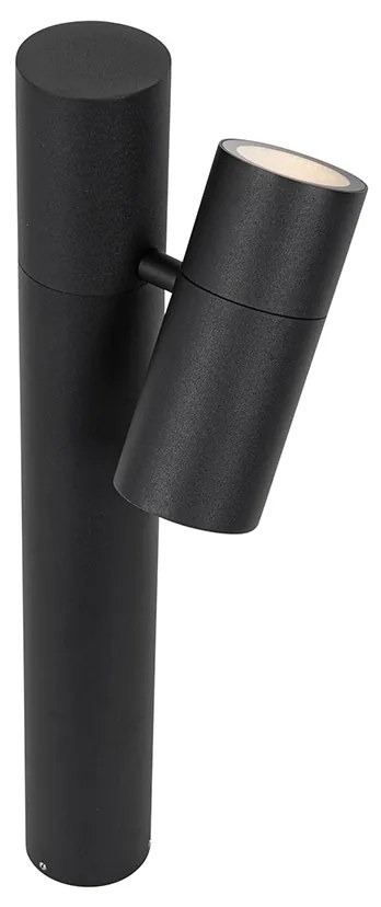 Стойка за външна лампа черен 50 см регулируема - Duo