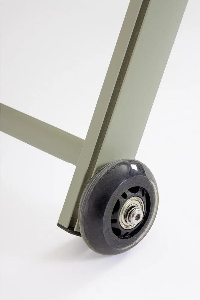 Кафяво-сив градински шезлонг метален Taylor – Bizzotto