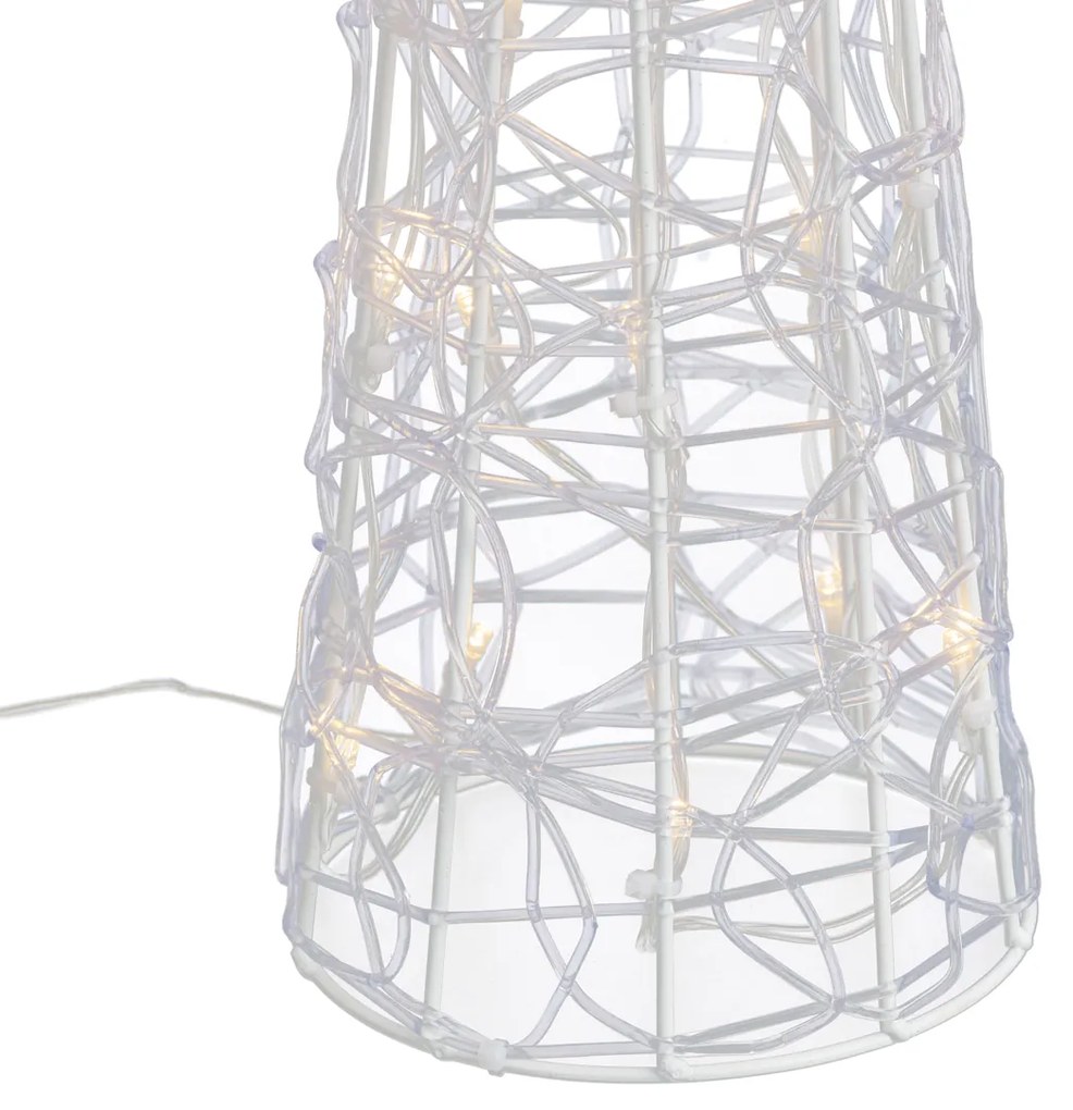 Коледна елха прозрачна 60 см вкл. LED IP44 - Coni