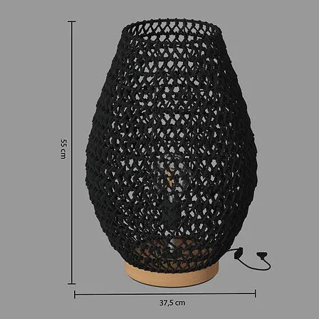 Нощна лампа atmosphera Etel, 55 cm - Натурален
