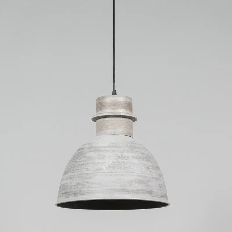 Комплект от 3 висящи лампи в рустикален стил сиви - Dory