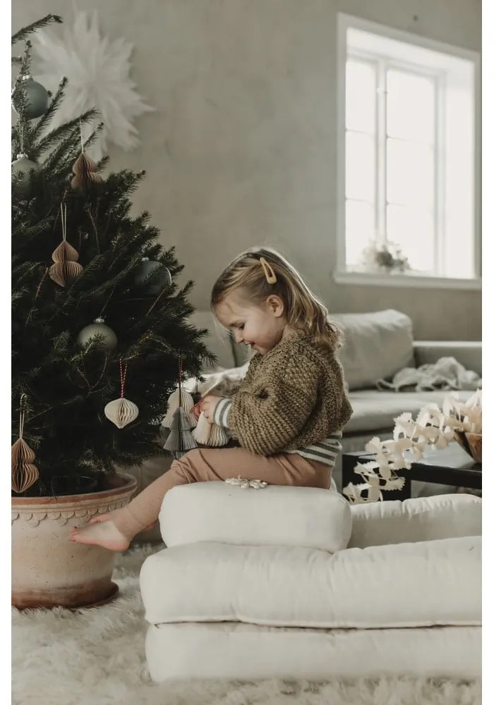 Детски сгъваем фотьойл с табуретка Dark Grey Mini Cube - Karup Design