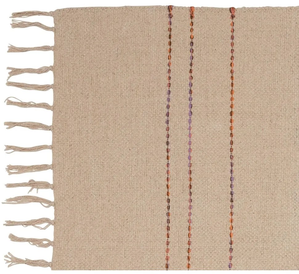 Бежова памучена пътека 80x200 cm Alba – Hübsch