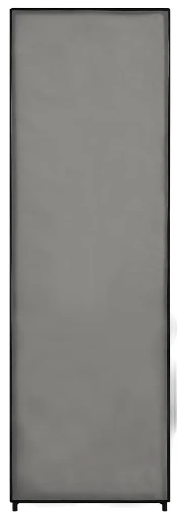 Гардероб, сив, 87x49x159 см, текстил