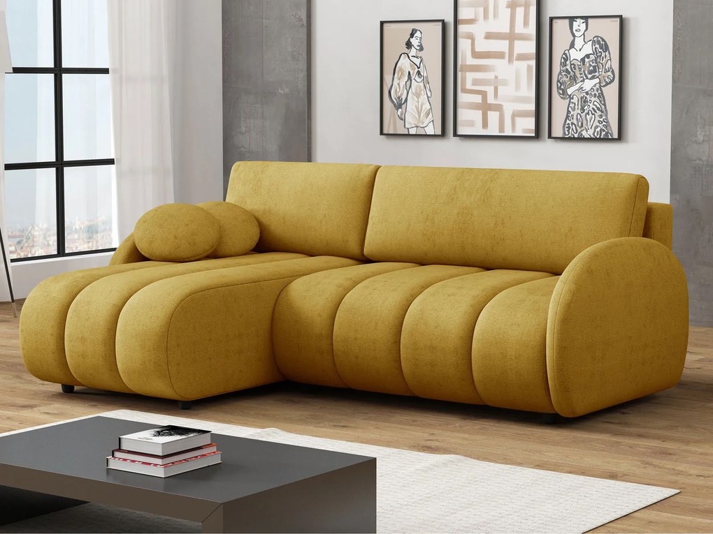 Ъглов диван Zara-Жълто