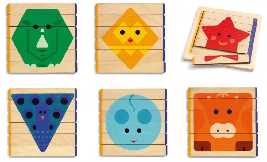 Детски дървен пъзел Animale - Djeco