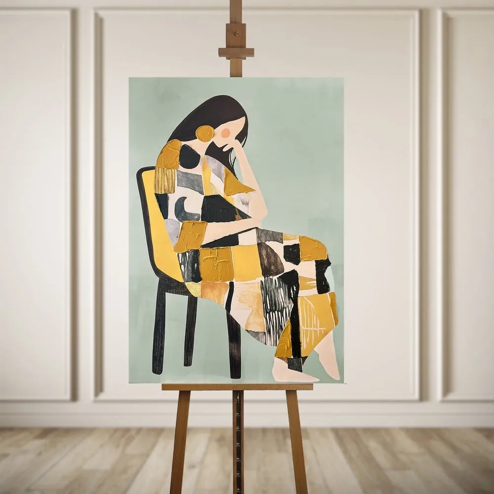 Картина с ръчно изрисувани елементи 70x100 cm Penelope – Styler