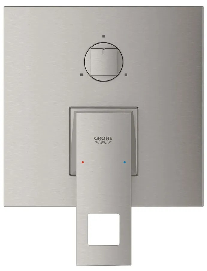 Външни части на смесител за баня за вграждане Grohe Eurocube-Silver Mat